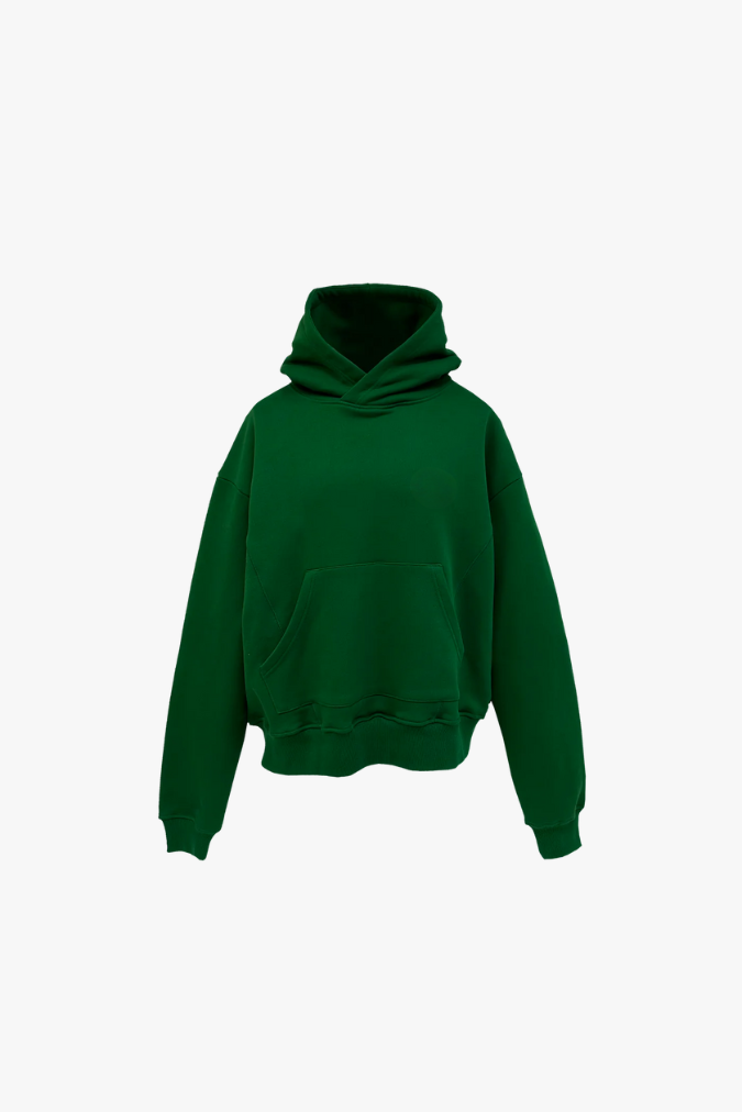 Sweat à Capuche Classique Vert