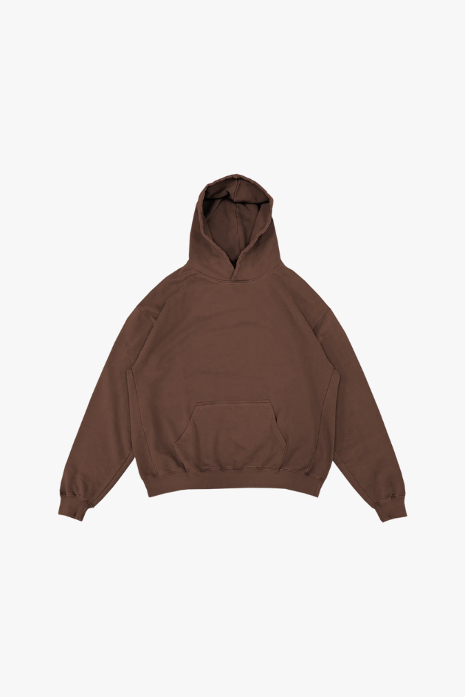 Sweat Capuche Oversize Marron